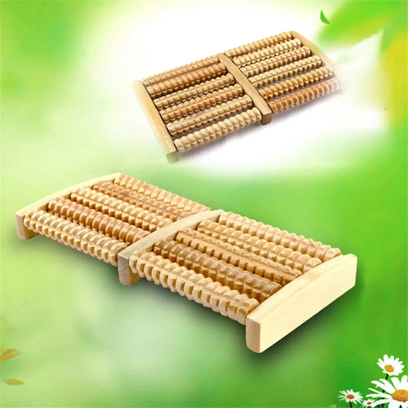 

Foot Roller Massager Reflexology Wooden Spa Care Wood Massage Relax Relief