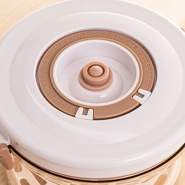 Food Storage Container Vacuum Box Large Capacity Food Dispenser for Kitchen Transparent Sealed Food Organizer Keep Lunch Fresh 6