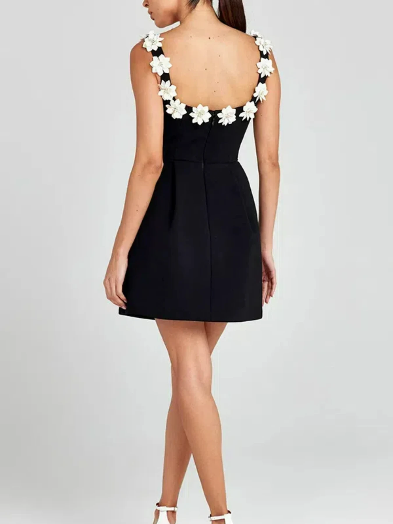 Mikydely-французское Цветочное платье с квадратным воротником женская модная