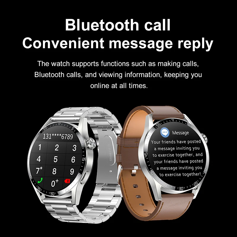 GEJIAN NFC New Smart Watch GPS Motion Track Voice Assistant IP68 Waterproof ECG PPG Sports Watch Bluetooth Call Smart Watch