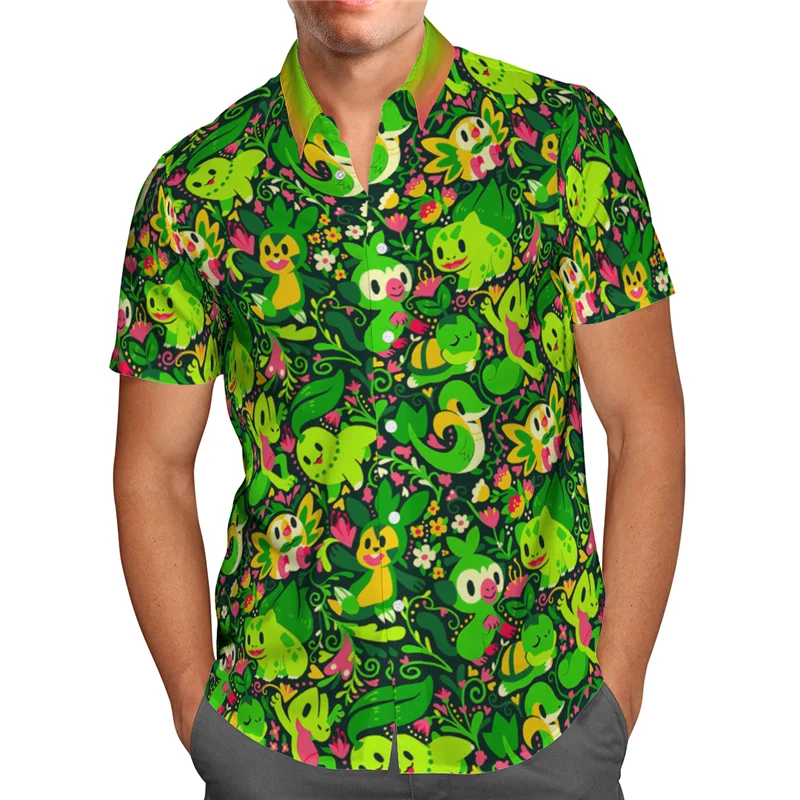 Hawaii Shirt Beach Summer Anime Hawaiian Shirt 3D Printed Men's Shirt Women Tee hip hop shirts cosplay costume 01