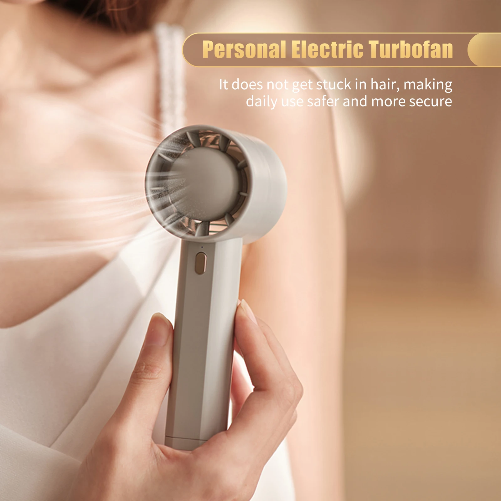 Портативный мини-вентилятор 3 скорости низкий уровень шума для путешествий улицы