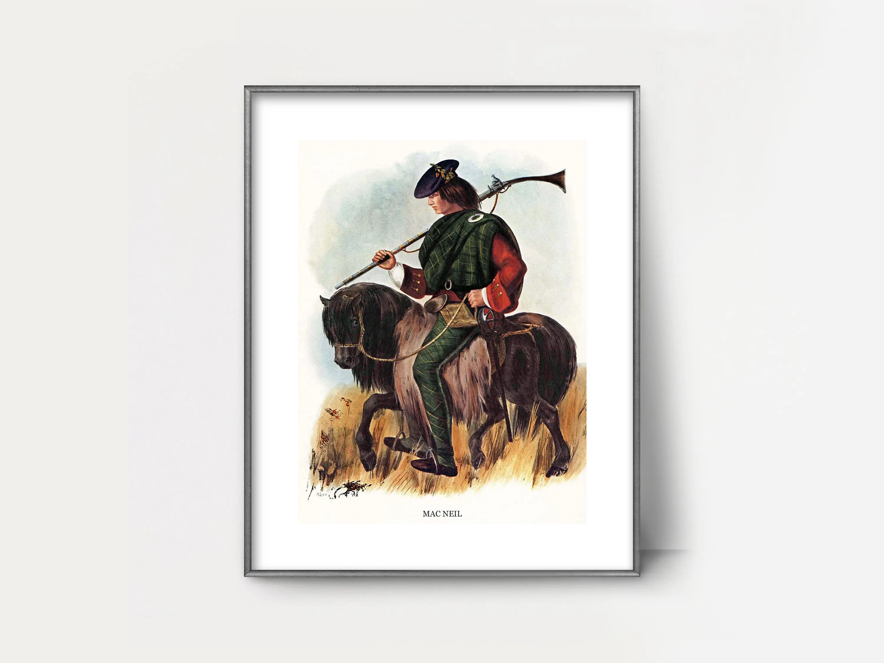 Винтажный постер Scot 1840s MacLennan Olgilvie Matheson Skene Clan печать настенные картины Картина на