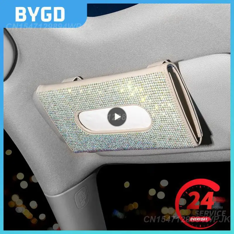 

Car Sun Visor Tissue Box Not Block Sight Creative Car Tissue Box No Scratch Shadow Durable Sun Visor Napkin Box Fashion Leather