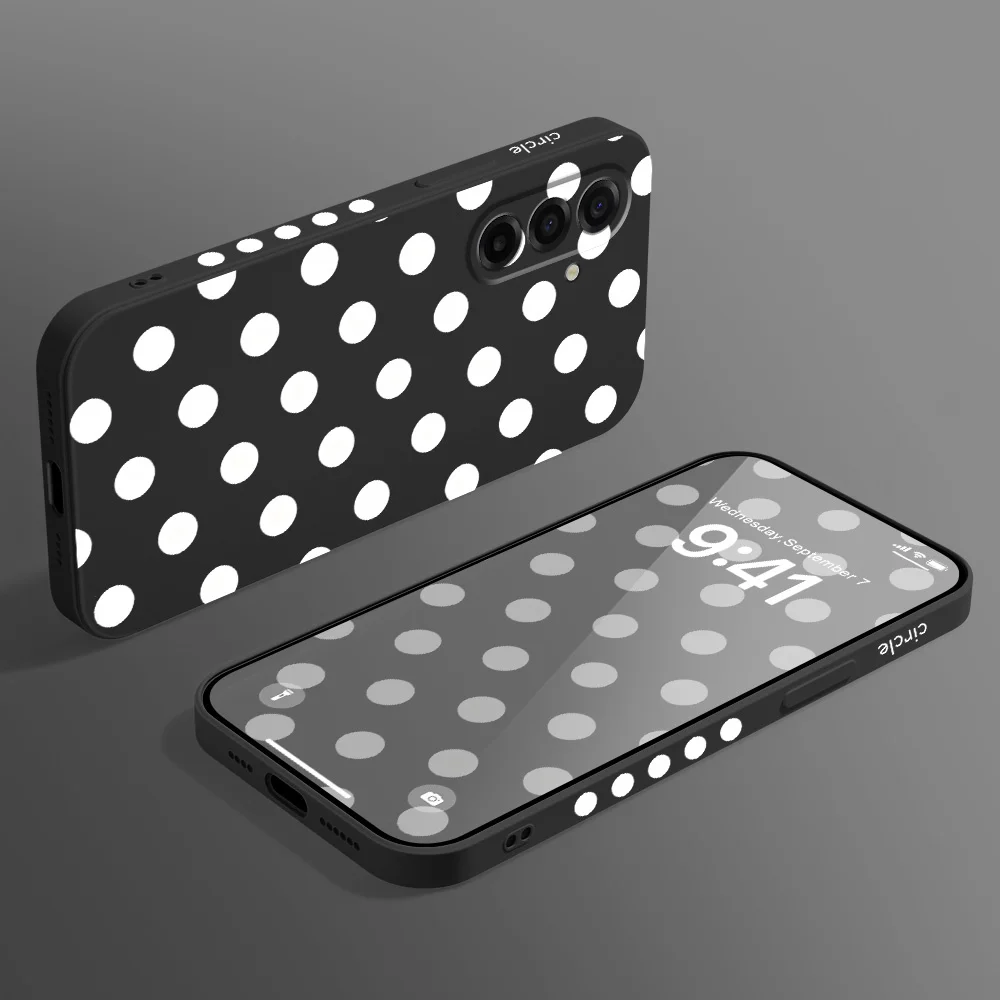 Фото Round Dot Phone Case For Samsung Galaxy A57 A37 A27 A17 A56 A36 A26 A16 A06 A55 A35 A25 A15 A05 A54 A34 A24 A14 Cover №4
