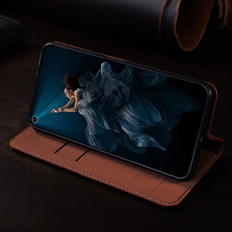 Чехол-книжка из натуральной кожи для Asus Zenfone 5 5S 6 7 8 9 10 11 ZS620KL ZE620KL ZS630KL