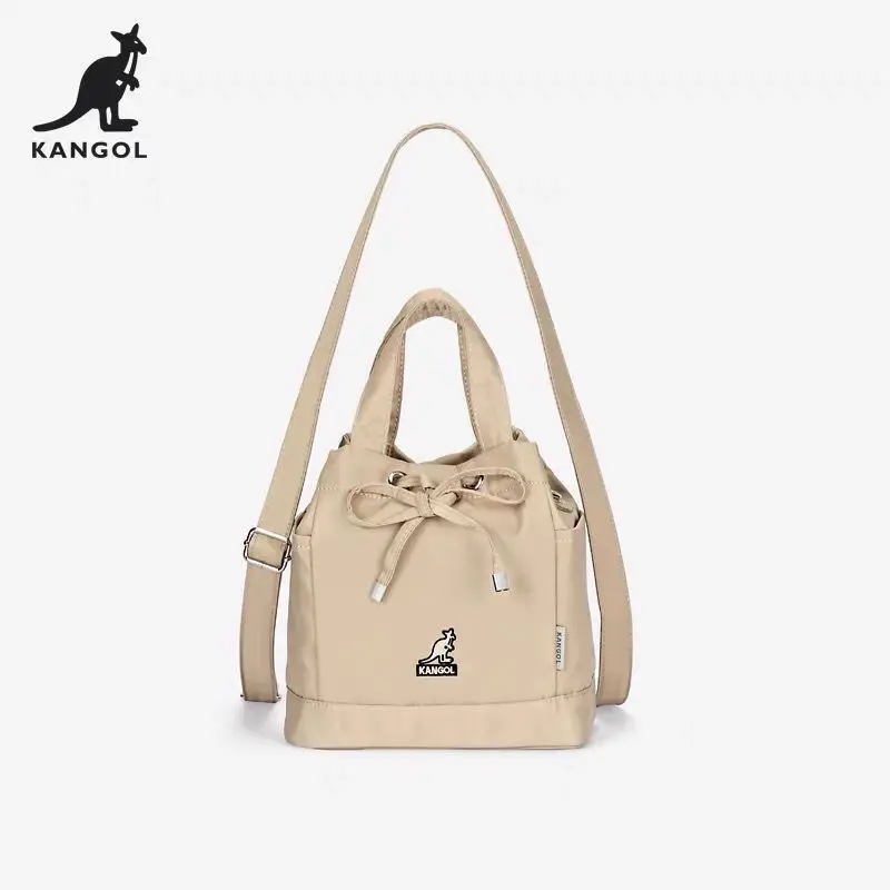 

Новая роскошная сумка-мешок KANGOL, сумка-мессенджер-кенгуру, сумка-тоут на шнурке через плечо, женская сумка, модная дизайнерская сумка