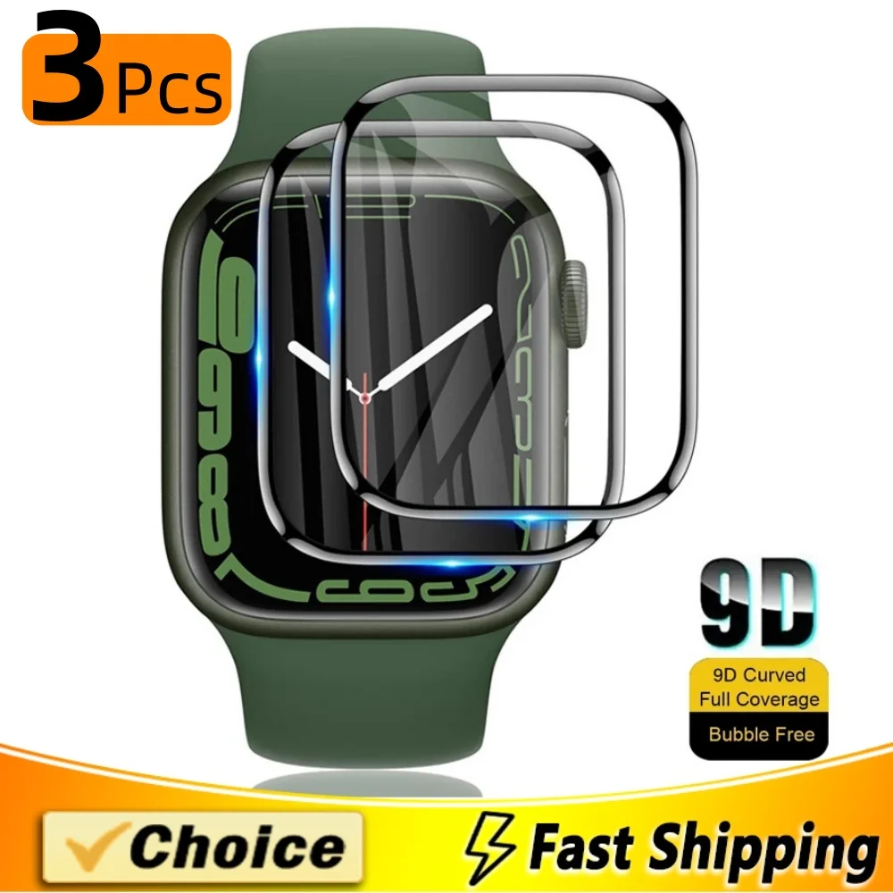 Apple Watch Ultra 9 8 7 6 SE 5 4 3 2 Защитная пленка из закаленного стекла с нано-покрытием