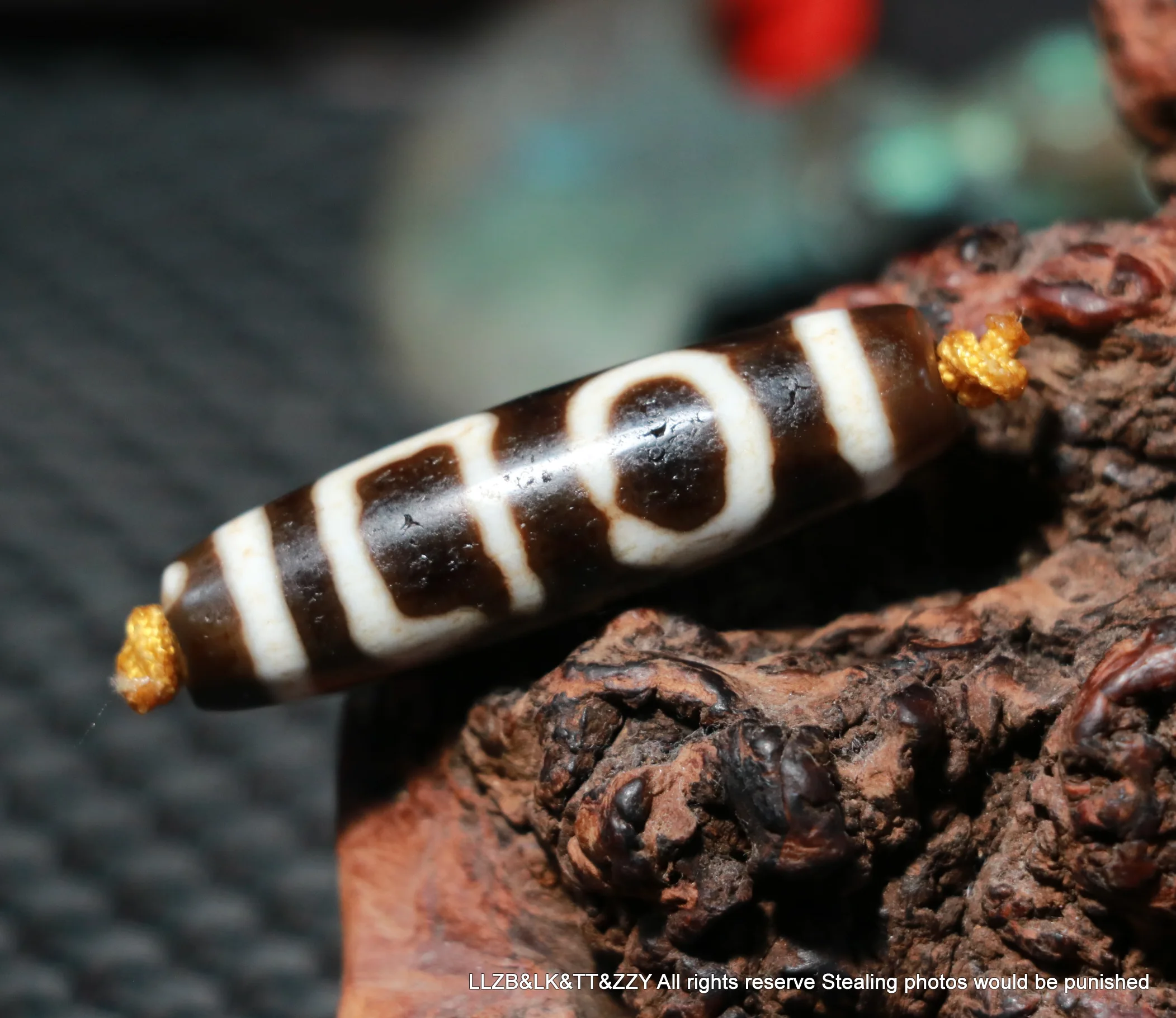 Символический амулет Power Energy Tibetan Old Agate Double Heaven & Earth Harmonious Symbol dZi Bead, подходящий для браслетов, высокого качества BGD0713A23.