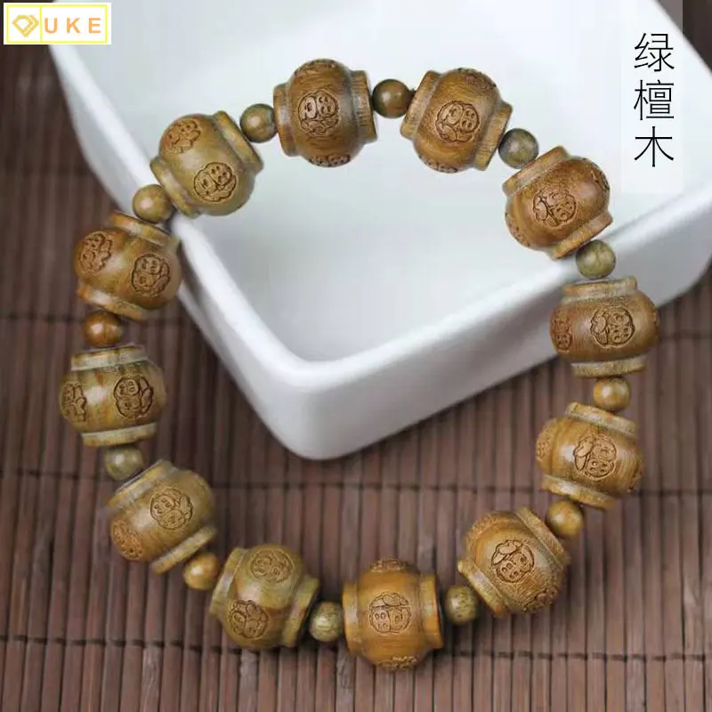 

Зеленое сандаловое дерево, технические характеристики Wufu, 1,5 × 12, мужские и женские канцелярские принадлежности, декоративные украшения, розари