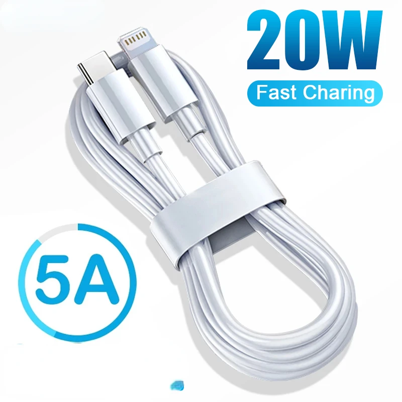 

Fast Charging For Apple Original USB C To Type-C PD Cable For iPhone 13 12 11 Pro Max Mini SE 2022 XR XS 8 Plus Accessories