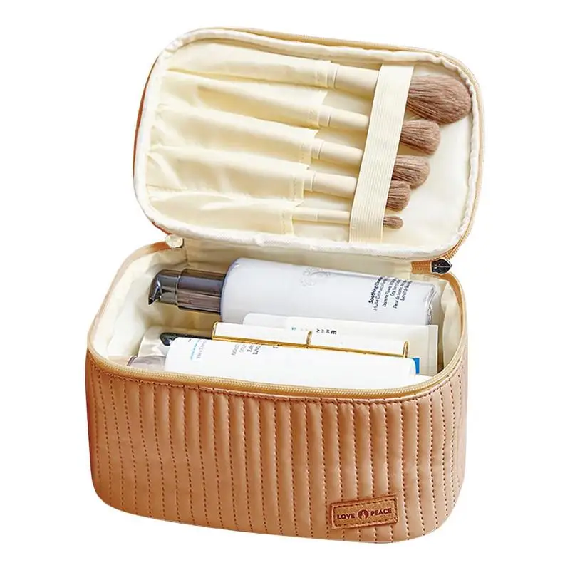 

Large Waterproof Cosmetic Bag Women Travel Makeup Organizer Toiletry Bags for Shampoo Full Sized Container Toiletries