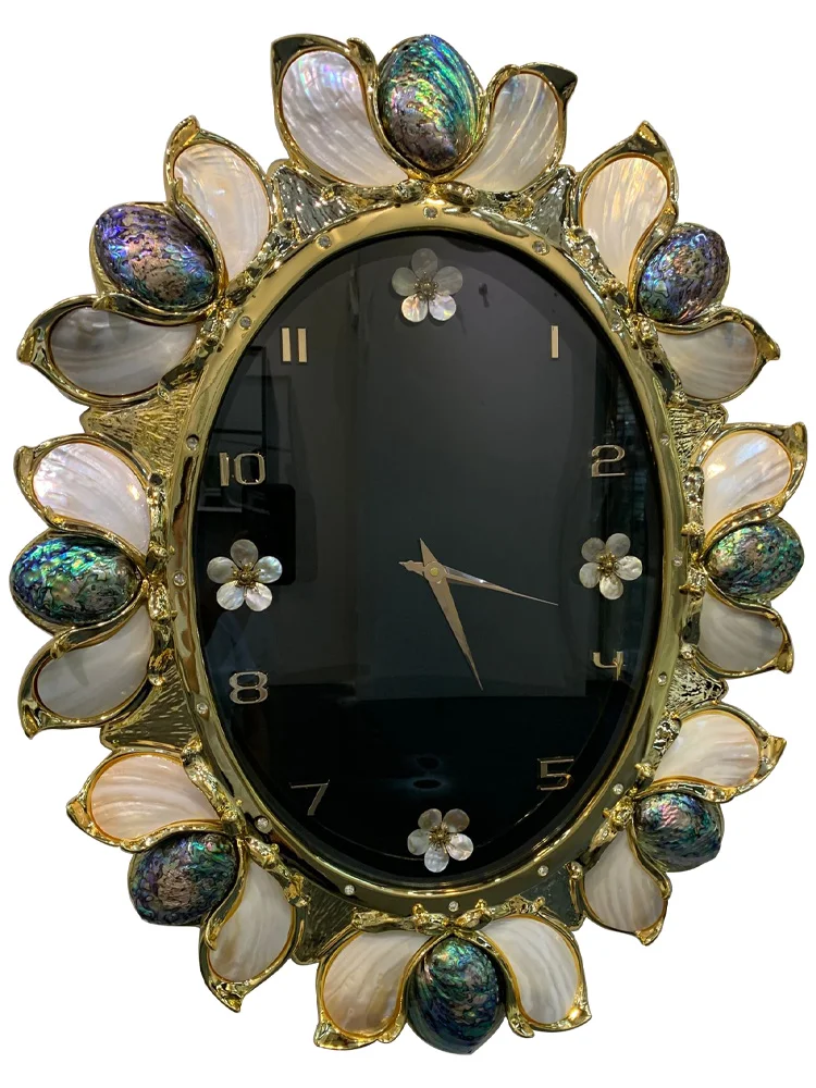 

Часы настенные в виде ракушек, домашние модные роскошные современные минималистичные часы в стиле модерн для гостиной