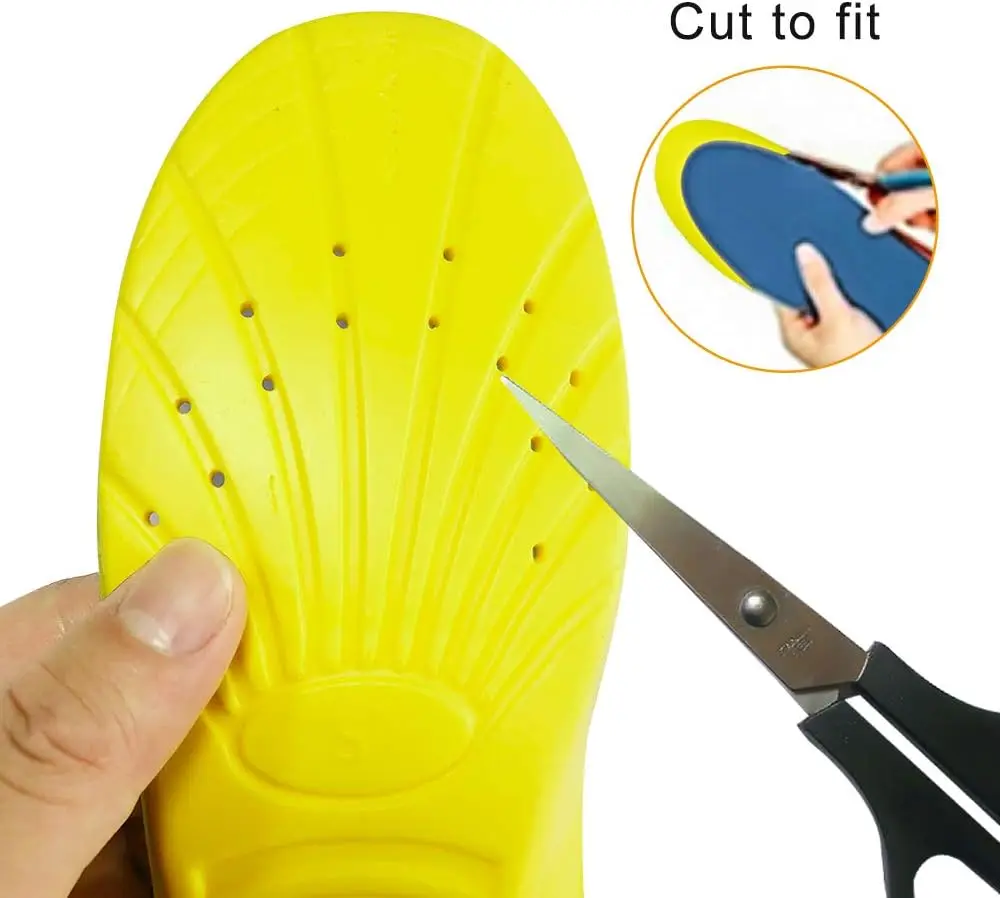 Memory Foam Insoles Comfortable Sports Shoe Inserts Shock Absorption Relieve Foot Pain Plantar Fasciitis Arch Support Insoles