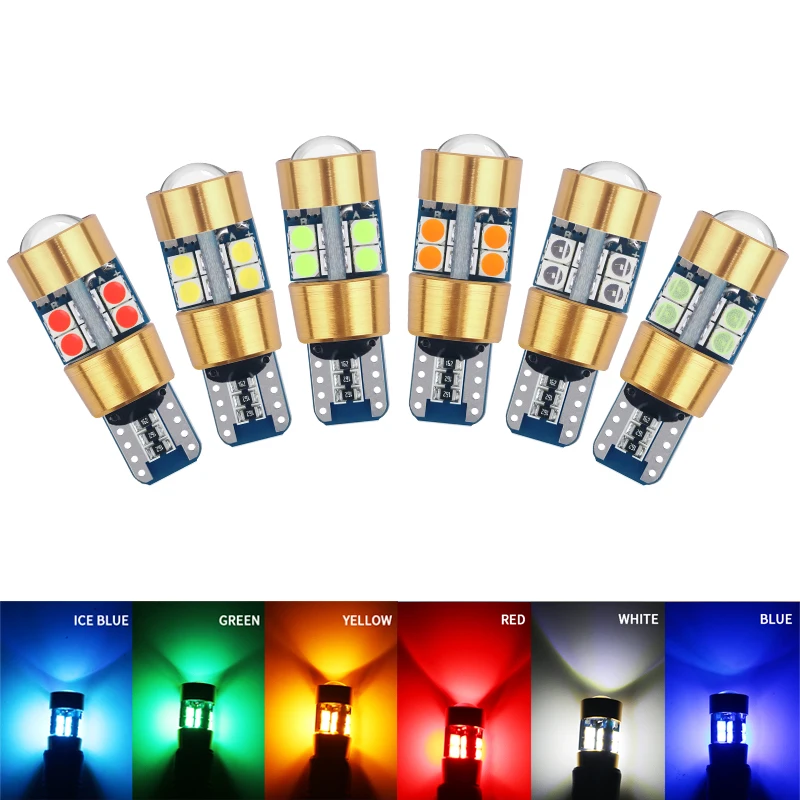 

2 шт., Автомобильные светодиодные лампы T10 W5W 194 3030 19 SMD Canbus
