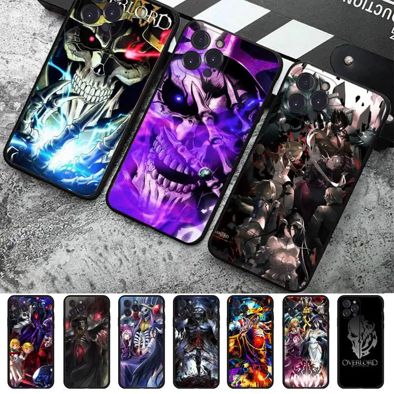 

OVERLORD Anime manga Phone Case For iPhone 14 11 12 13 Mini Pro Max 8 7 6 6S Plus X SE 2020 XR XS Funda Case