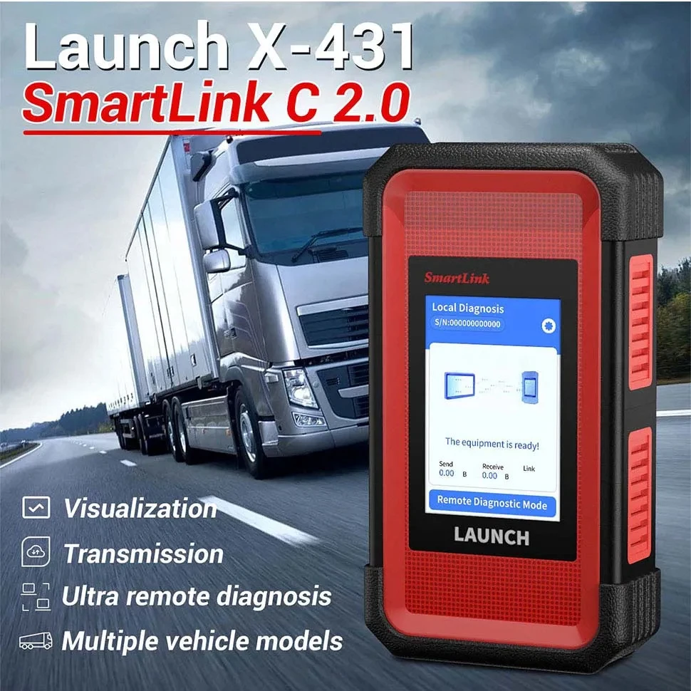 LAUNCH X431 SmartLink C V2.0 Сверхмощный модуль грузовика 24 В для грузовиков/машины/коммерных