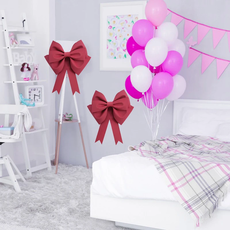 1 шт. большой красный бант Eva свадебное украшение для автомобиля занавеска