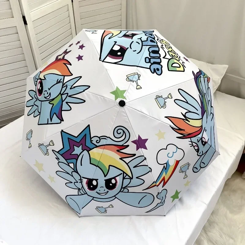 Милый Зонт My Little Pony с радужным мультяшным принтом от дождя и блеска уличный