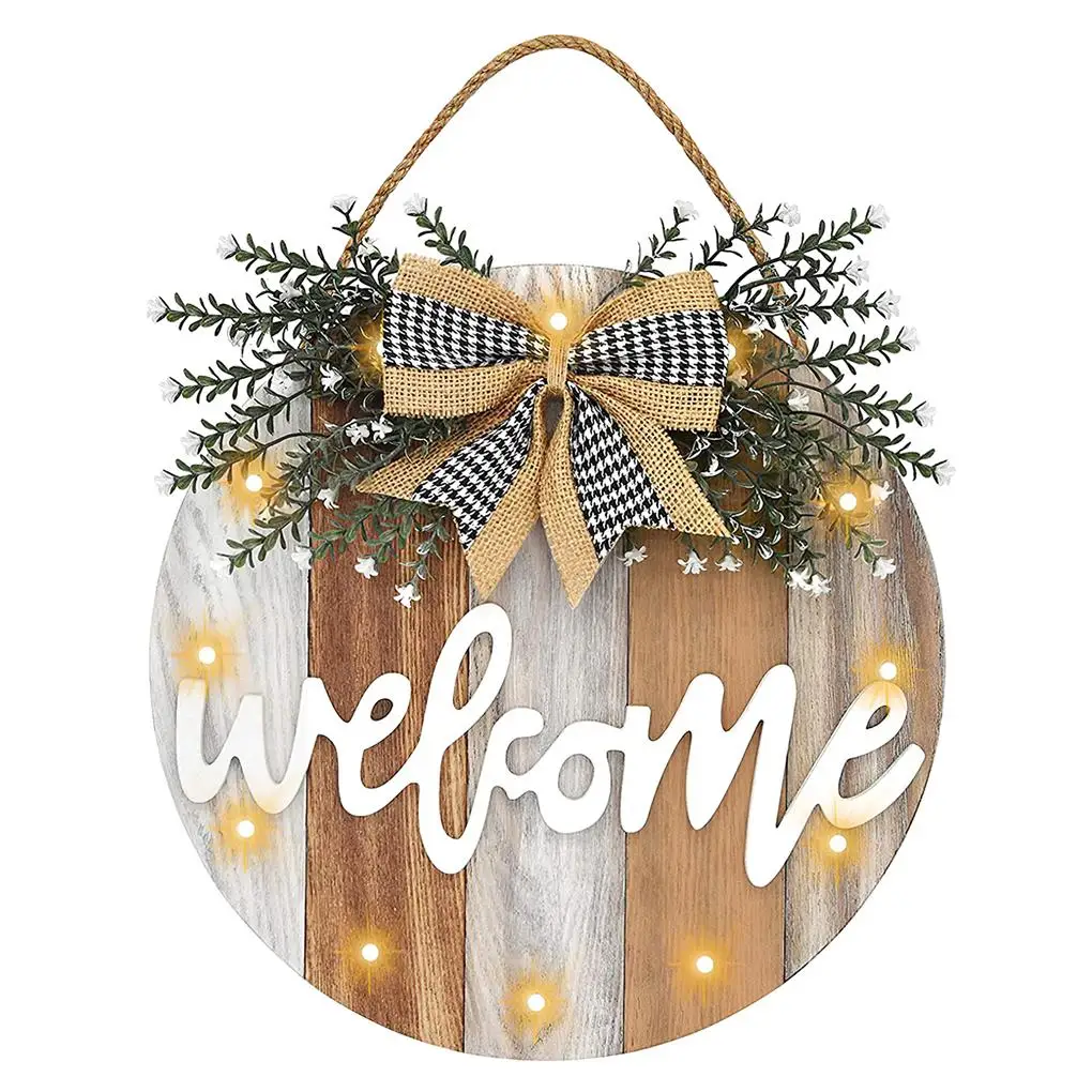 

Декоративная дверь, знак приветствия, деревянная входная дверь, Декор, дверь, подвесной знак, украшение для дома, ресторана, кофейни