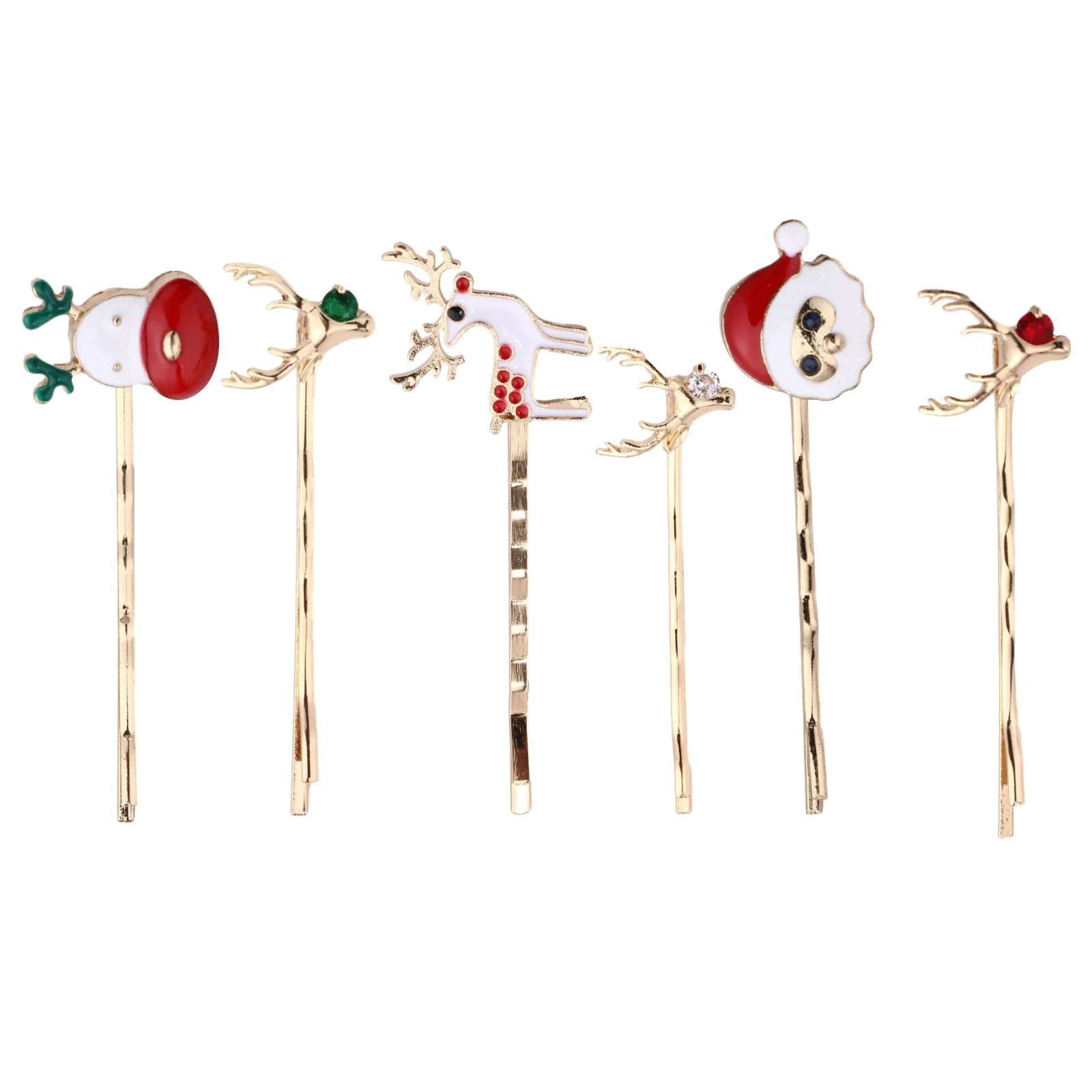 

Snowman Hair Hairpins Christmas Clips Elk Pinsbarrettes Hairpin Party Holiday Clip Bobby Xmas Santa Girl Barrette Antler