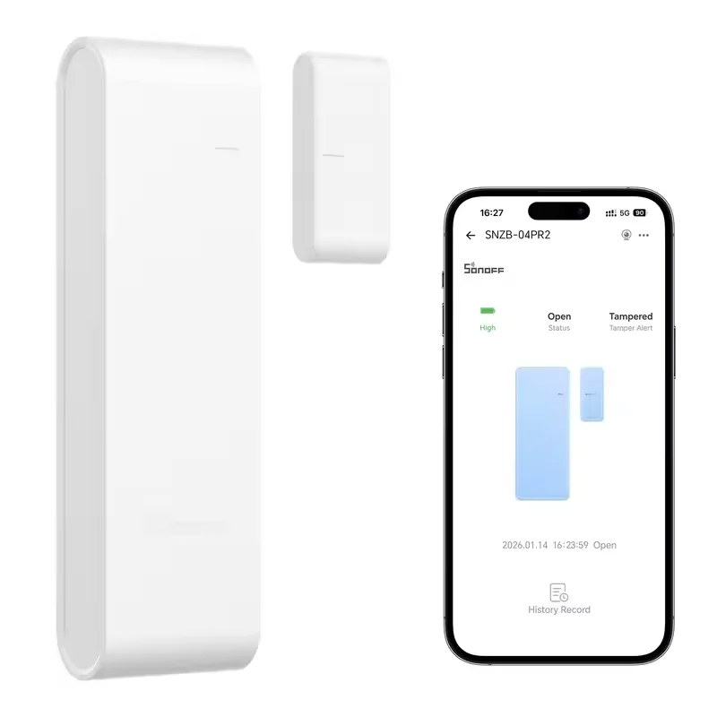 Фото SONOFF 1-5 шт. SNZB-04PR2 SenseGuard DW Gen2 Zigbee Умный датчик для дверей/окон с горизонтальным и вертикальным монтажом, совместим с Alexa и Google Home №2