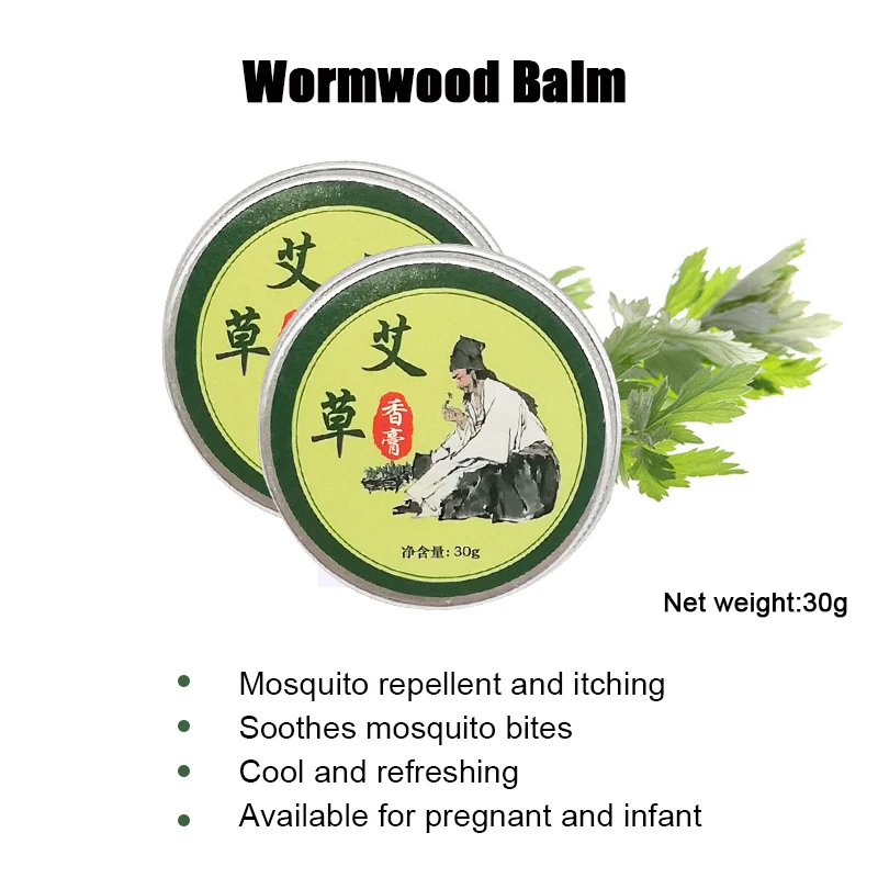 

Wormwood Balm Mosquito Repellent And Itching Soothes Mosquito Bites Cool And Refreshing Available For Pregnant And Infant