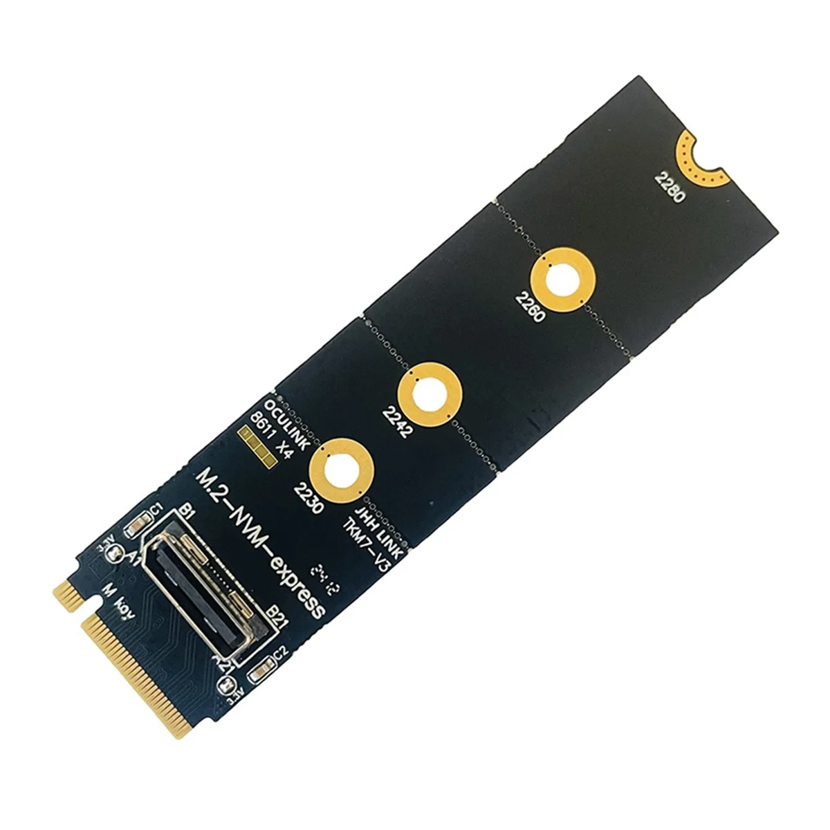Для адаптера M.2 NVME к Oculink Female SFF-8612 PCI-E X4 поддержка DOCK-OC4 для 2 5-дюймового U.2 (SFF 8639) SSD