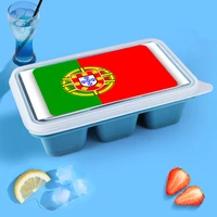 portuguese flag cool whiskey wine ice maker to form a food grade mold with lid party bar silicone mold eid mubarak eisw%c3%bcrfelform