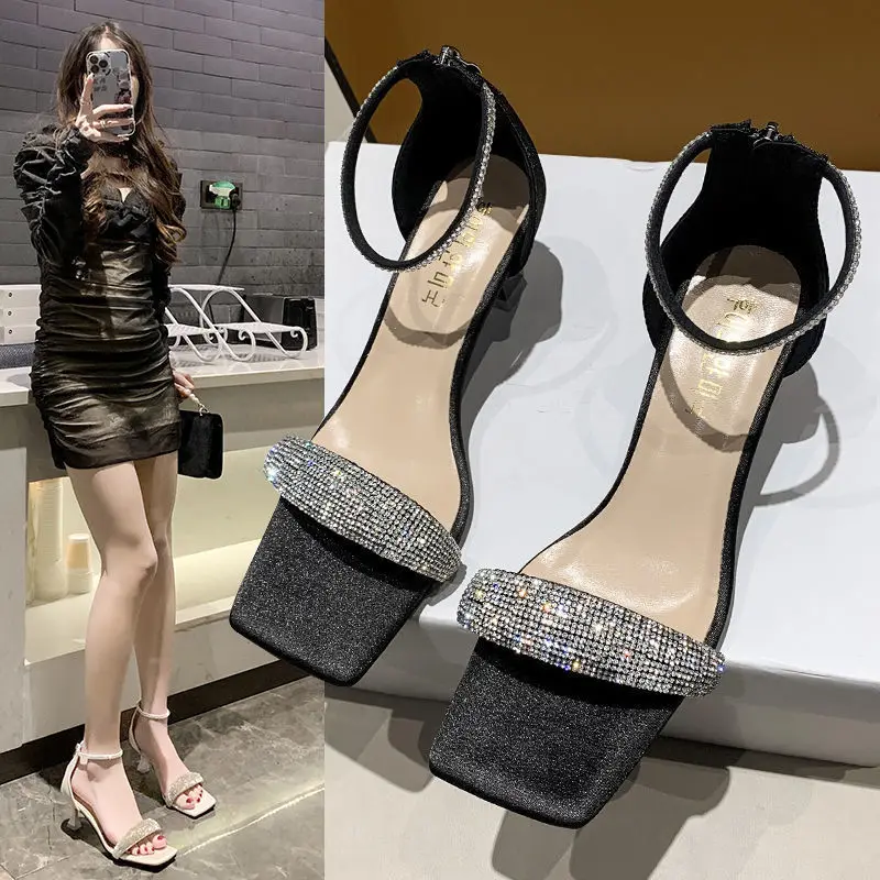 

LEDP 2022 Women's 5cm Heels Sandals Women's Fetish Lace-Up Red Shoes Ladies Valentine's Day Green Summer Classic Sexy Pumps