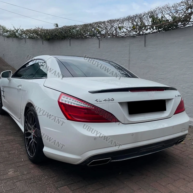 Фото Задний спойлер на крышу из карбона для Mercedes-Benz SL-Class R231 SL350 400 450 500 AMG GEN 6, 2012-2020 №4