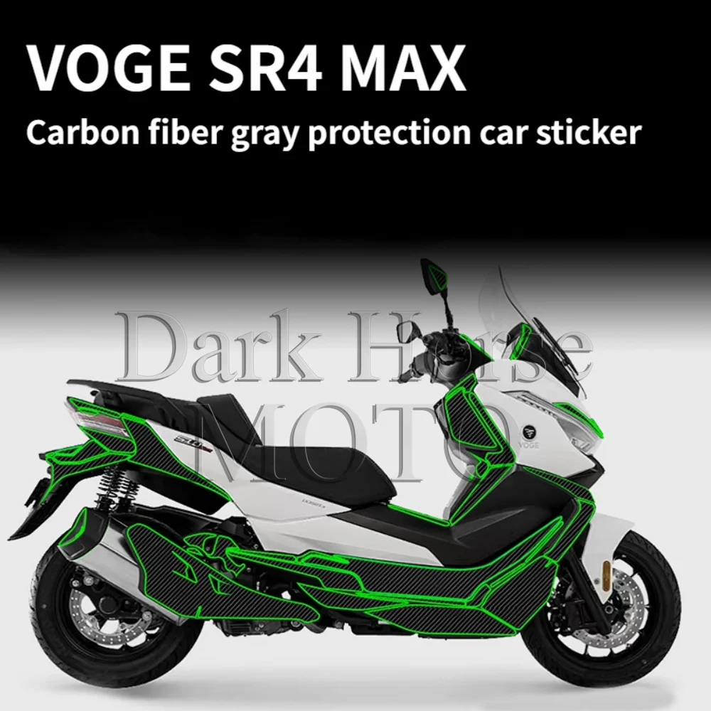 

Motorcycle Carbon Fiber Body Film Decorative Sticker Waterproof Protective Sticker Invisible Car Film FOR VOGE SR4 MAX SR4MAX