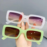 2022 new candy color sunglasses retro square shape goggles ladies ocean personality glasses jelly u4t1