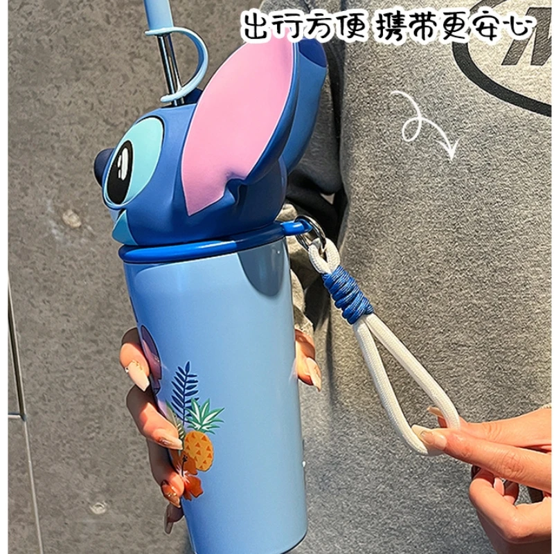 Чашка для воды Disney Stitch термос Lilo &amp из нержавеющей стали 600 мл чашка большой