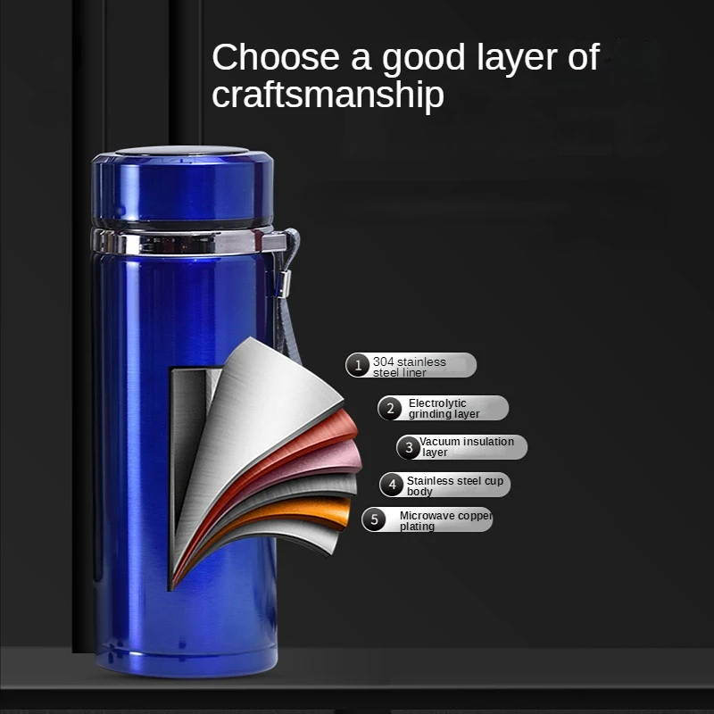 Купить Смарт-термос из нержавеющей стали, с дисплеем температуры, для занятий спортом, изоляция вакуумных колб