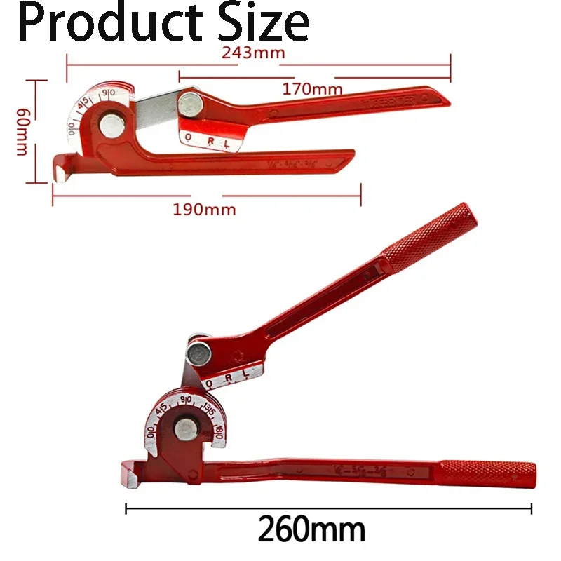 Комбинированный трубогиб 90/180 градусов 3 в 1 инструмент для гибки труб инструменты