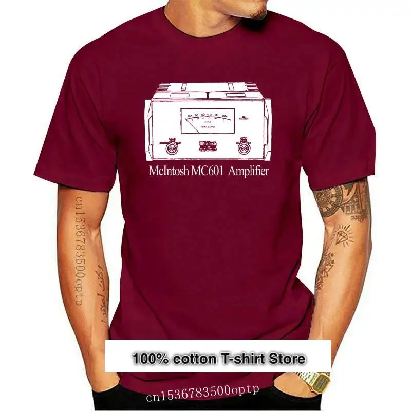 McIntosh-camisetas con estampado de amplificador MC601, camisetas de gran peso, S-5XL