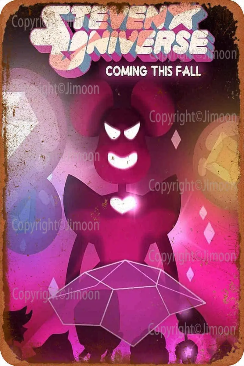 

Steven Universe Coming This Fall Retro Tin Sign Vintage Wall Plaque Metal Art Poster Bar Pub Diner Cafe Home Garage decor