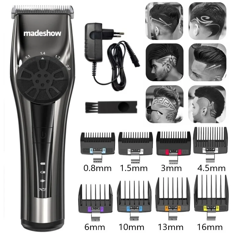

Professional Hair Clipper Madeshow M2+ 6 Hours Use 3000Mah Hair Trimmer Hair Cut Machine Cordless/Cord For Barber For Men Kids