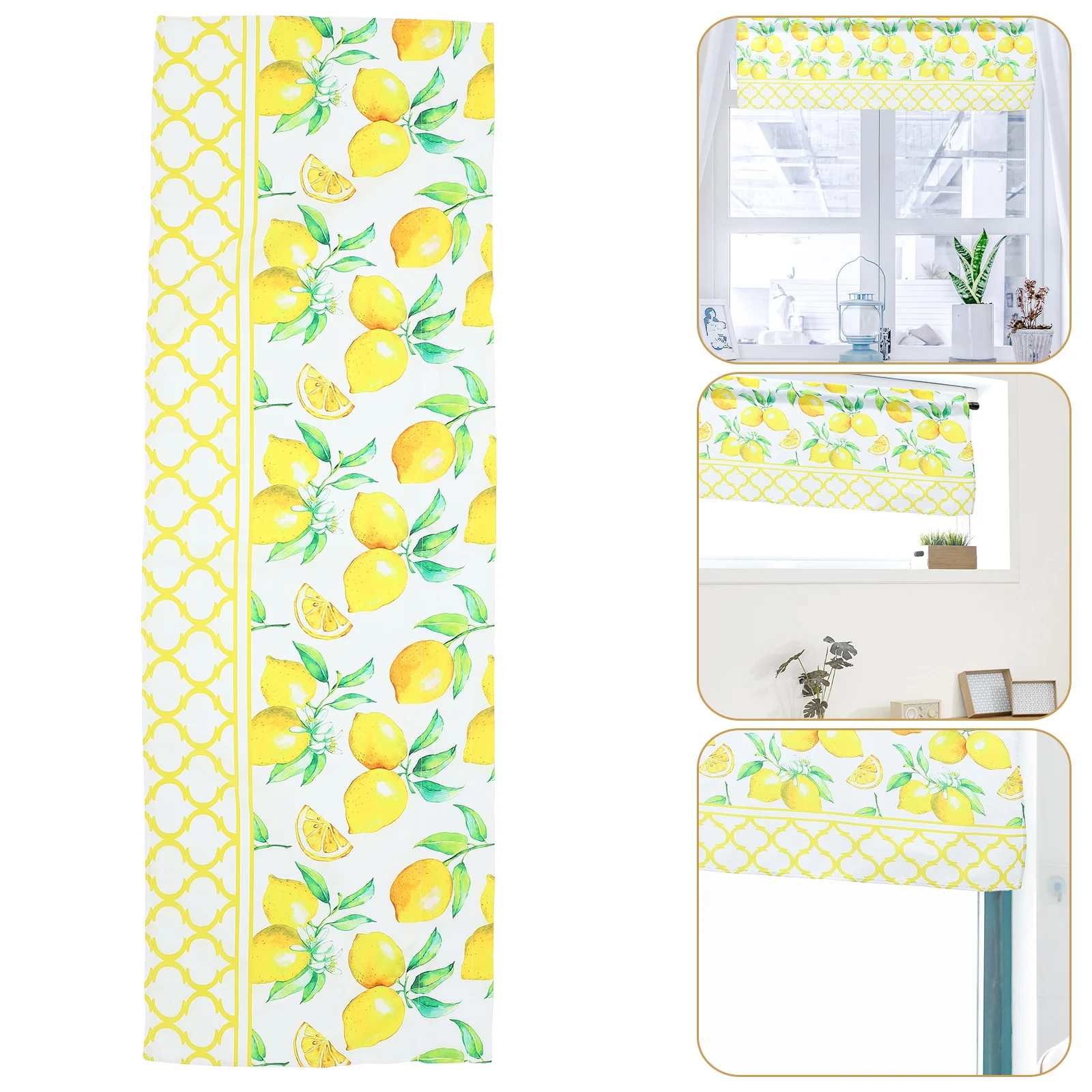 

Window Curtain Lemon Kitchenvalances Valance Curtains Decorations Short Drape Windows Room Darkening Treatment Valences Tier
