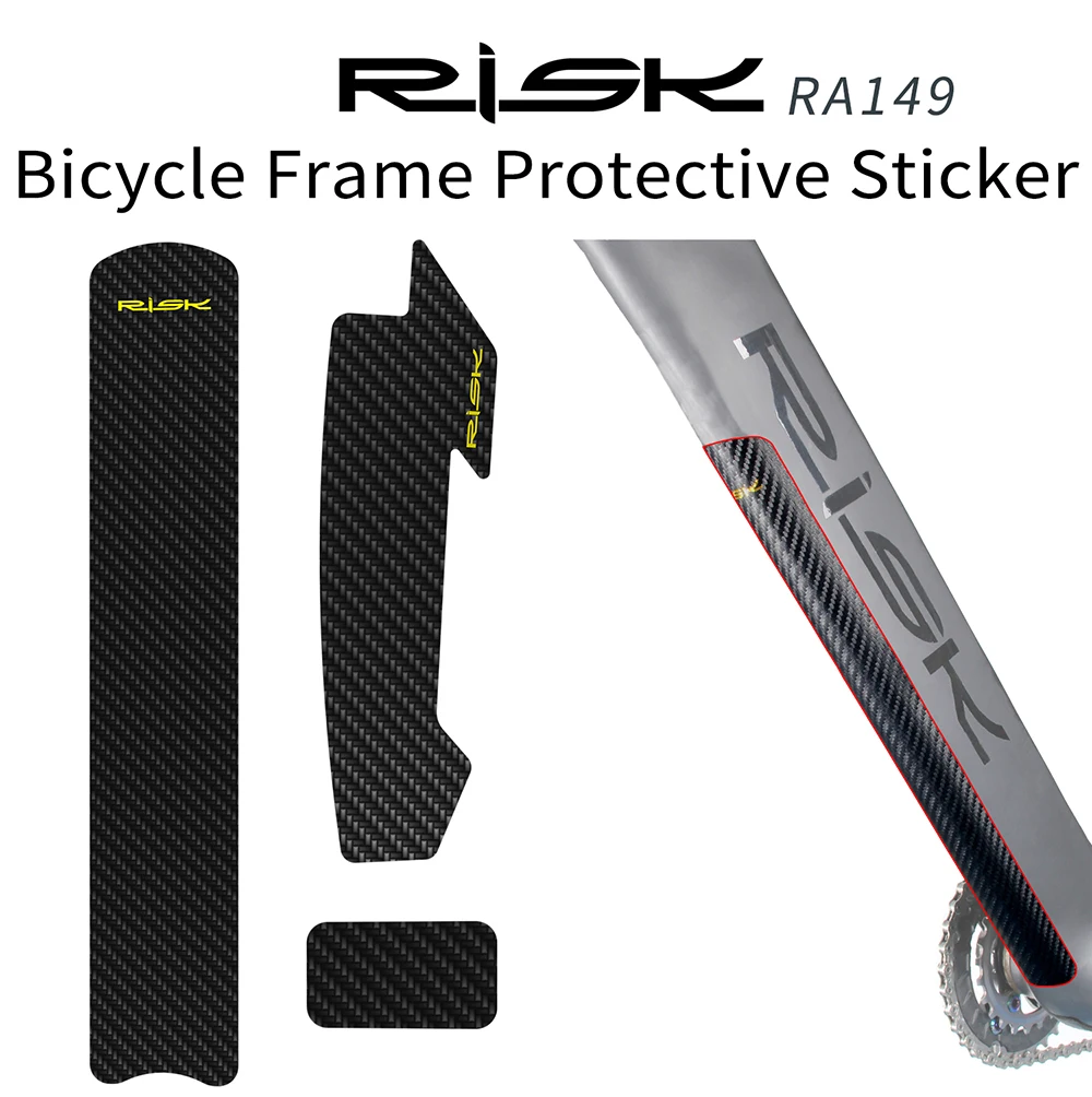 Risk Bicycle Stickers MTB Adhesive Tape Bike Frame Protector Chainstay Chain Stay Protector  For Road Bike Frame