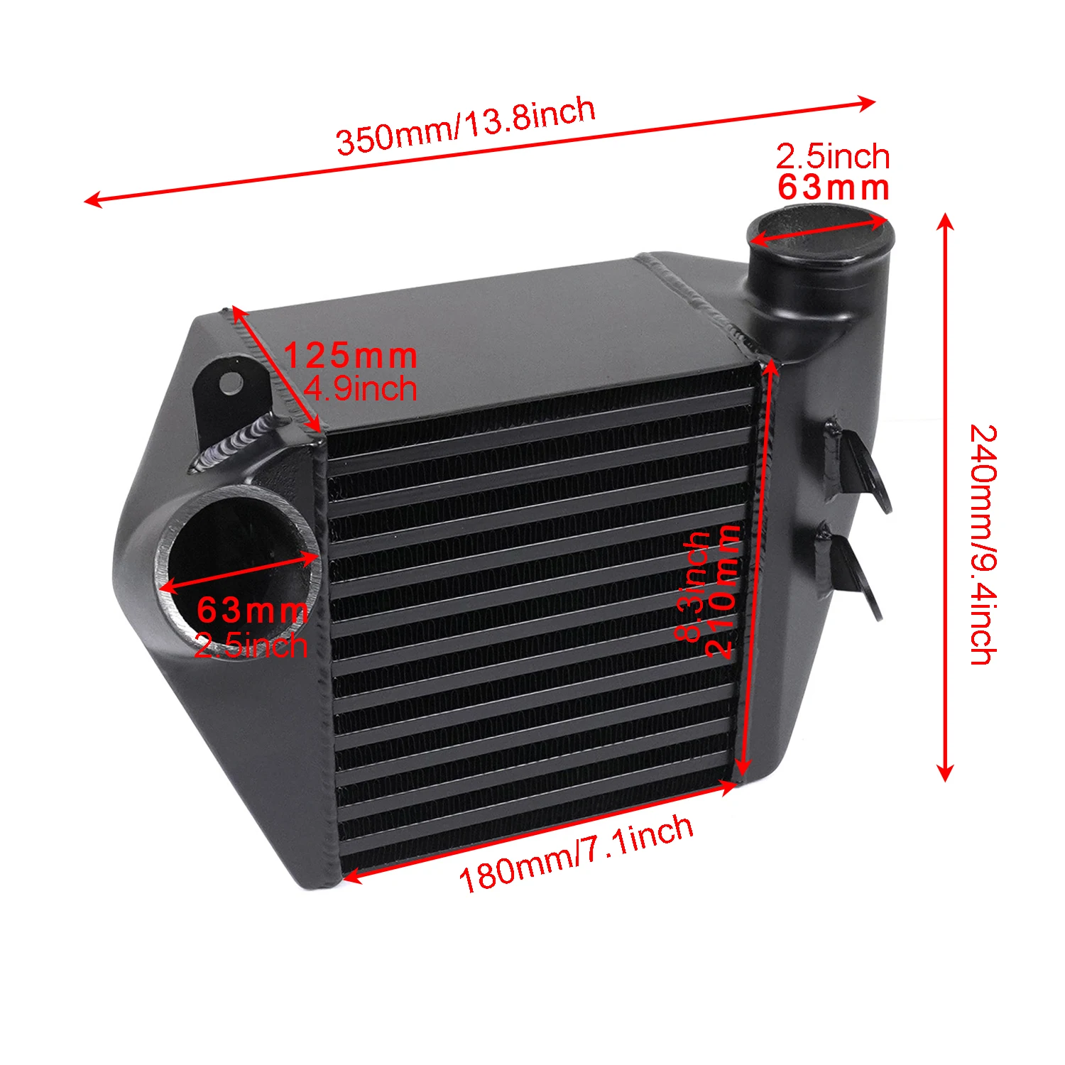 

Автомобильный Алюминиевый интеркулер, радиатор для VW Volkswagen 2002-2005 Golf MK4 GTI Jetta 1,8 T, воздухозаборный интеркулер с холодным воздухом OE 1J0145803