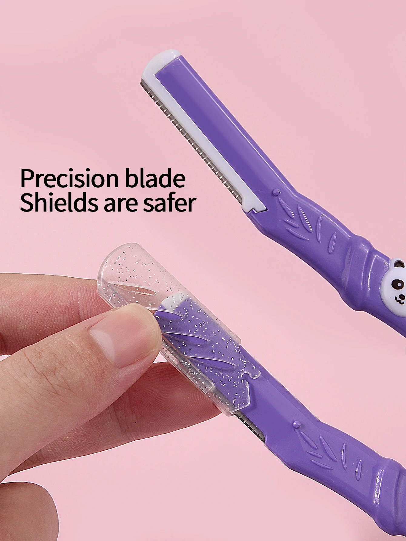 1 Шт. Портативный Триммер Для Бровей С Защитной Сеткой Устойчивый К Царапинам