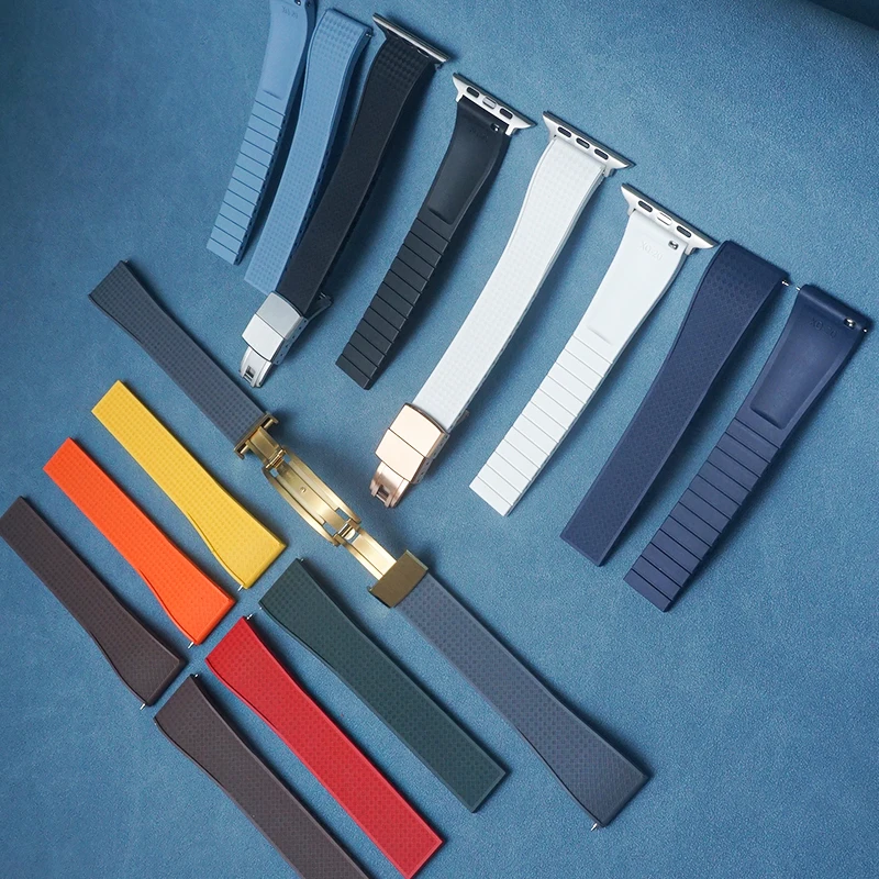 Резиновый ремешок AppleWatch FKM CTS 38 40 42 44 45 49 мм Ремешок из фторкаучука с быстросъемной