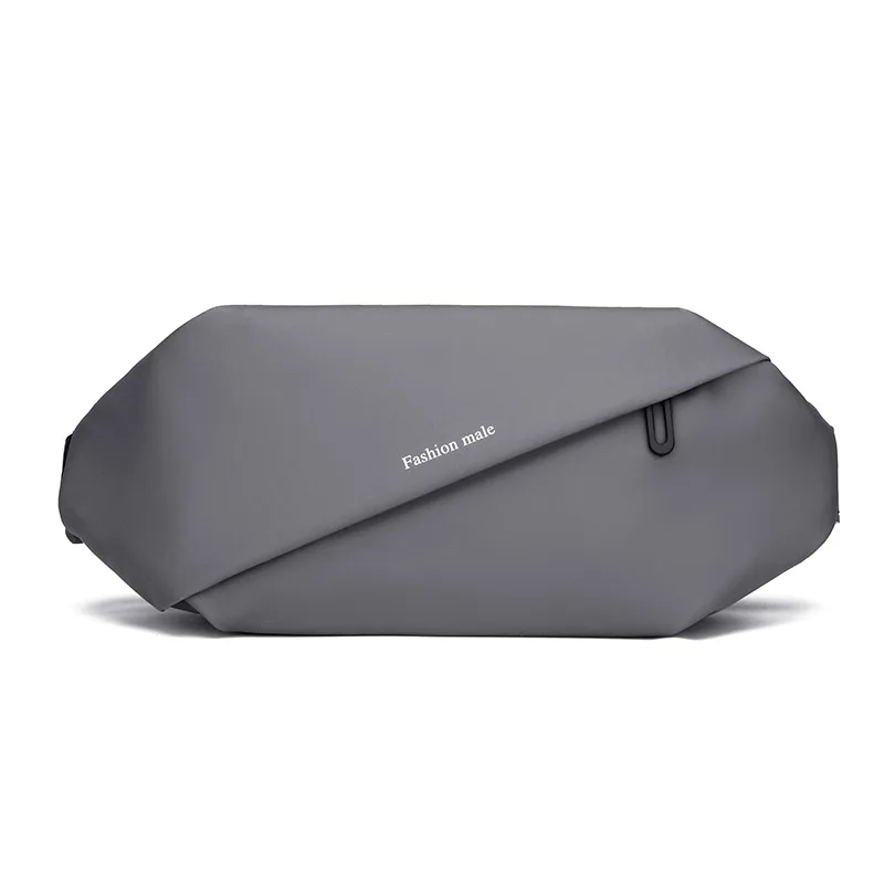 Men's Casual Multi-functional Chest Bag Waist Bag Single Shoulder Crossbody Bag, Trendy Pu Leather Front Pack