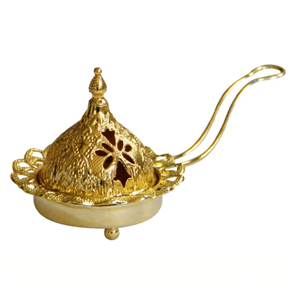 

Burner Holder Censer Metal Stick Arabiccone Decor Decoration Bakhoor Home Ash Catcher Vintage Charcoal Decorative Arabian Gifts