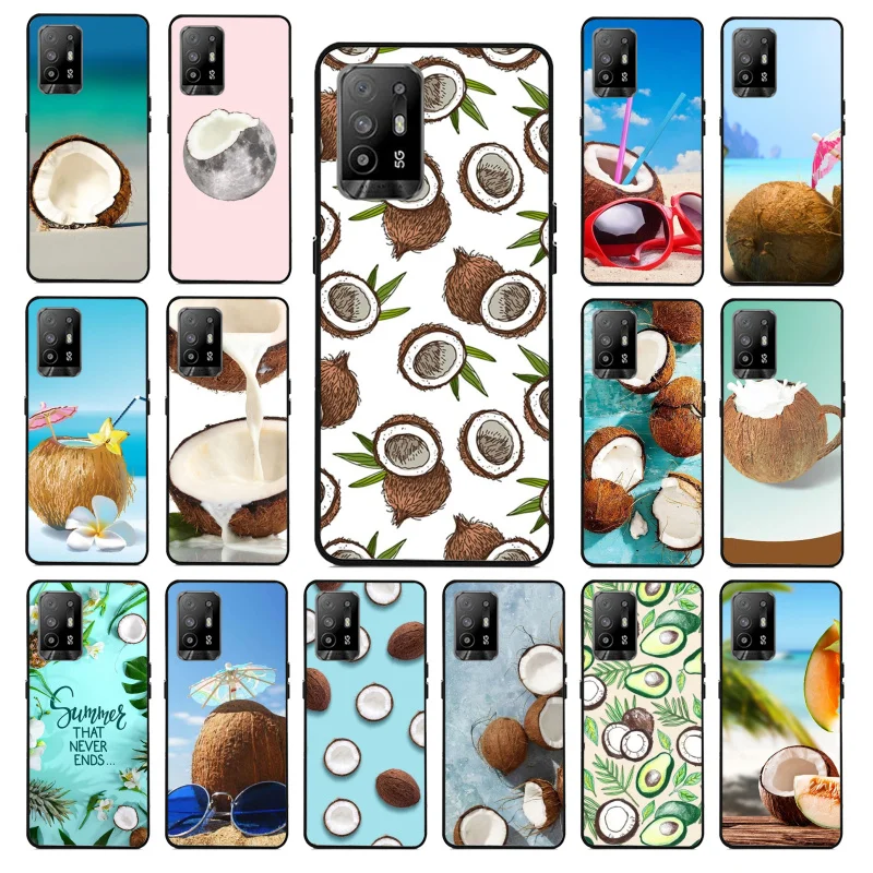 

Fruit Coconut Summer Phone Case for OPPO A54 A74 A94 A53 A53S A9 A5 A15 A91 A95 A73 A31 A52 A93 A92