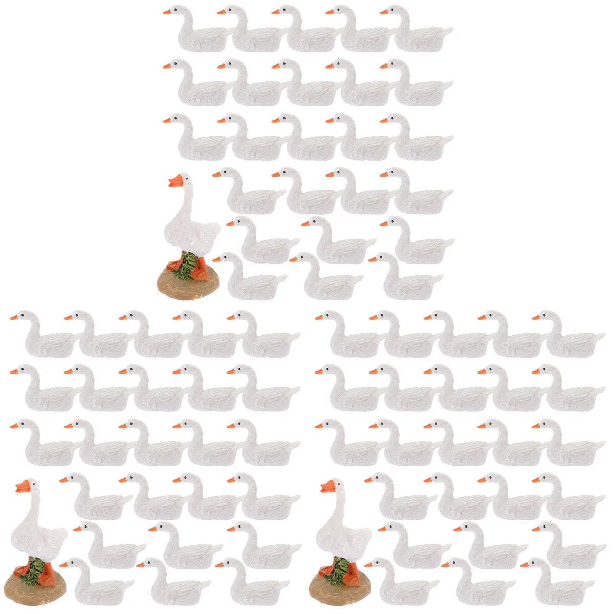 

78 Pcs Desktop Duck Figurine Miniature Duck Statue DIY Desktop Duck Ornaments