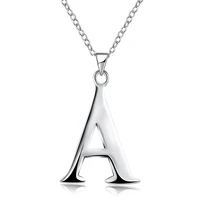 silver necklace womens fashion trend necklace lettering