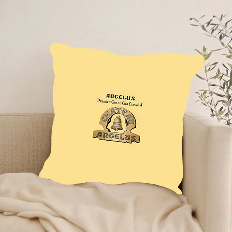 C-chateau Angelus Красное Вино Декоративный Квадратный Чехол Для Подушки 100% Полиэстер